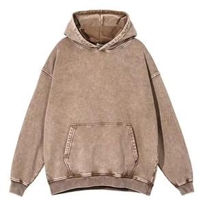 Venta al por mayor Drop Shoulder Washed Hoodie Hombres Custom Vintage Streetwear 420gsm 500gsm Sun Faded Heavyweight Sudaderas - Product Image 1