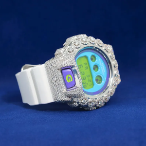 Ice Out VVS Moissanite Diamond Watch Band Reloj completo de hip hop Reloj automático de lujo con correa de goma para hombres - Product Image 2