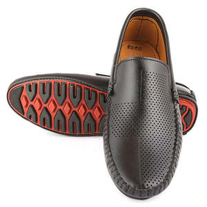 Chaussures mocassins pour homme Chase Value (0003)-Cuir artificiel noir - Product Image 2
