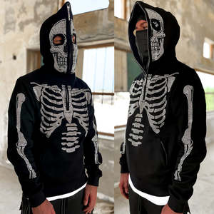 Sudadera con Capucha de Algodón 100% Personalizada de Alta Calidad para Hombre, Diseño ODM con Pedrería, Sudadera Lisa a la Moda para Invierno, Logotipo Bordado en 3D - Product Image 6