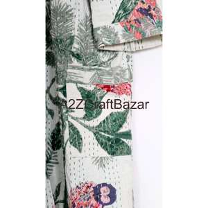 Kimono Vintage 100% Algodón Puro, Estilo Boho, con Cordón Ajustable, Pantalones Cortos Suaves, para Bodas Indias, Damas de Honor - Product Image 3