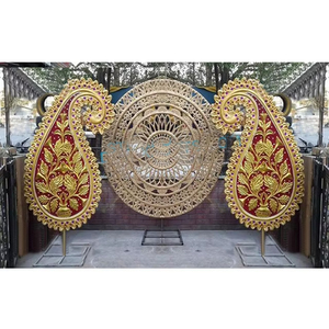 แผงทรงกลมสำหรับตกแต่งเวทีงานแต่งงานของอินเดียตกแต่งเวทีงานแต่งงานฉากหลังแผงรอบสำหรับเวที - Product Image 1