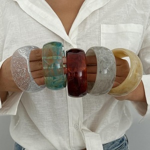 <span class=keywords><strong>2025</strong></span> thời trang Acrylic Vòng đeo tay nhựa Vòng đeo tay Bangle Vòng đeo tay hợp thời trang đồ trang sức cho phụ nữ cô gái - Product Image 5