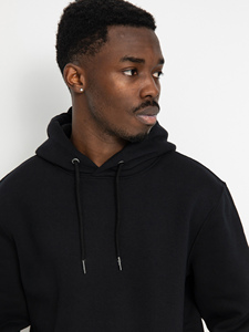 Sweat à capuche en molleton décontracté à manches longues pour hommes, couleur unie, hiver, style de rue, logo personnalisé/motif - Product Image 3