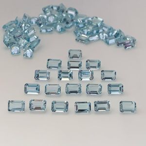 Haute qualité aigue-marine bleu coussin pierre octogone coupe Quartz rose naturel Semi précieux pierres précieuses en vrac pour bijoux - Product Image 3