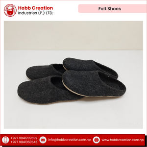 Professional Factory Made Eco-Friendly Unisex Fashion Flexible Customized Design Premium Quality <b>Wool</b> <b>Felt</b> Shoes HOBB Brand Best - Product Image 4