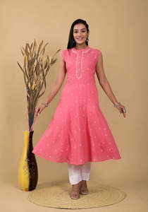 Style traditionnel indien pakistanais à la mode Salwar Kameez prêt à l'emploi dames costumes en coton entièrement cousus robes de femme élégantes - Product Image 2