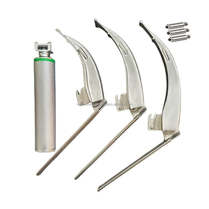 Set de Laringoscopio McCoy Eléctrico de Acero Inoxidable con Certificación CE ISO, 3 Hojas, 1 Mango, Kit de Intubación ENT para Hospitales y Clínicas - Product Image 2
