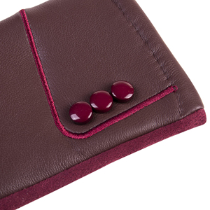 Guantes de Cuero Clásicos de Invierno al por Mayor, Guantes de Cuero de Oveja Elegantes para Mujer, Moda de Invierno para Vestir al Aire Libre - Product Image 4