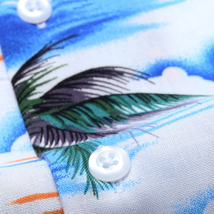 Chemises hawaïennes à manches courtes pour hommes, personnalisées, avec fleur imprimée par sublimation, vêtements de plage décontractés boutonnés à séchage rapide pour hommes - Product Image 5