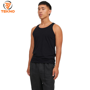 Débardeur de fitness en maille spandex sans manches, respirant, tricoté, style de rue imprimé, décoration personnalisée, unisexe - Product Image 1