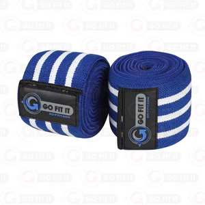 <b>Best</b> Customized Neoprene <b>Wrist</b> Knee Wraps for Gym Adjustment Fitness Safety Protection with Logo for Weight Lifting Custom Size - Product Image 1