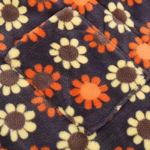 Venta al por mayor de albornoces de San Valentín Loungewear Homewear Bata Albornoz de felpa con capucha de lujo Rosa cereza estampado de corazón - Product Image 6