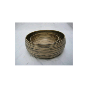 Bol en bambou écologique pour servir la salade et les fruits Bol en bambou naturel fait à la main Léger et durable Idéal pour un usage domestique - Product Image 5