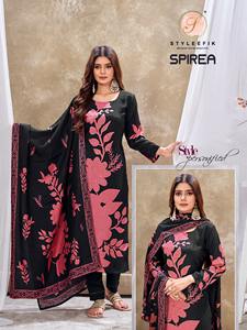 New Elegance Dressing Trend Modern Style High on Demand Pure Maslin <b>Kurti</b> Pant & Dupatta Printed Work <b>Woman</b> Fashion Exporter - Product Image 4