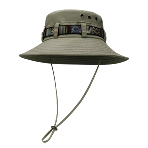 Custom Waterproof Fishing Bucket Hat Uv Wide Brim Sun the Fisherman Hat With Strings Sun Hats 2026 - Product Image 1