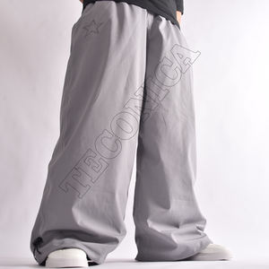 กางเกงสกีกันน้ำสีเทาน้ำหนักเบามีช่องระบายอากาศพร้อมแถบคาดเอวยางยืดระบายอากาศและกระเป๋ามีซิปดีไซน์แบบหลวมๆ - Product Image 1