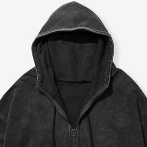 Sudadera con Capucha Premium de Felpa Suave Lavada al Ácido para Hombre, Logotipo Personalizado Bordado, Pasamontañas, 100% Algodón Ecológico para Invierno - Product Image 5