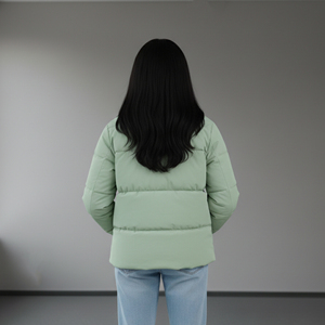 Chaqueta Acolchada para Exteriores, Personalizada al por Mayor, con Logotipo Bordado, de Algodón Teñido, con Remaches, de Color Sólido, Transpirable, Ligera, Impermeable y Ecológica - Product Image 3