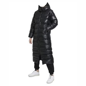 Veste matelassée élégante pour hommes manteau d'hiver chaud isolé vêtements d'extérieur matelassés à la mode Streetwear durable veste longue - Product Image 1