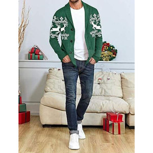 Cárdigan para hombre, ajuste cómodo, tejido suave, manga larga, ligero, informal, cárdigan para hombre, ropa sencilla y elegante - Product Image 4
