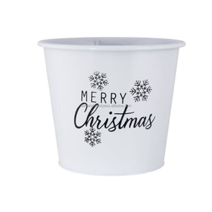 Planteur de Noël de flocons de neige en argent gaufré de haute qualité décoratif pour la personnalisation de la décoration intérieure ou extérieure - Product Image 4