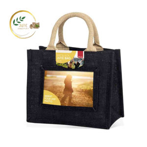 Sac en jute à logo imprimé personnalisé le plus vendu avec poignée en toile de jute de grande capacité pour textiles et produits en cuir - Product Image 2