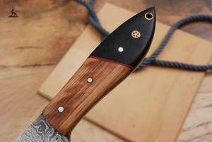 Cuchillo de Cocina Personalizable de Acero de Damasco Hecho a Mano con Mango de Madera, Soporte OEM - Product Image 5