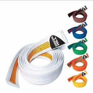 Ceinture de judo Green Hill légère BIO COLOR pour l'entraînement de karaté, taekwondo, haut niveau, style samouraï - Product Image 4