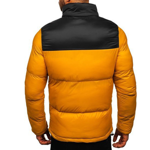 Veste d'hiver matelassée imperméable personnalisée de couleur unie simple de nouvelle conception, fabriquée au Pakistan, pour hommes, service OEM - Product Image 3