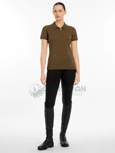 Chemise d'équitation pour femme chemisier d'équitation élégant design coupe ajustée respirant matériau extensible à séchage rapide vêtements équestres - Product Image 4