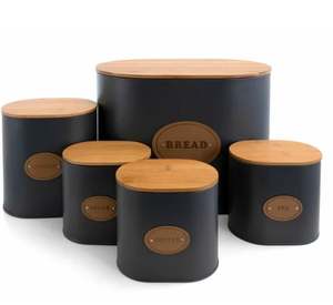 Stylish Rustproof Galvanised Storage <b>Container</b> Ideal For <b>Tea</b> <b>Coffee</b> <b>Sugar</b> Spices Grains <b>And</b> Eco-Friendly Kitchen Storage - Product Image 2