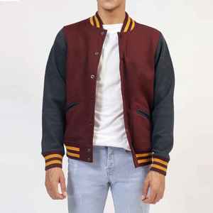 <b>Men's</b> Custom Oversized Genuine <b>Leather</b> Sleeves Pink Fleece Letterman College Varsity <b>Jacket</b> CollegeBaseballjacket for <b>men</b> - Product Image 6