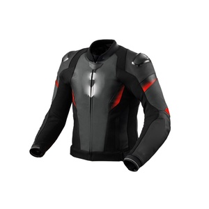 Chaqueta de Motociclismo de Cuero para Carreras, Protección Corporal de Alto Impacto, Resistente al Viento e Impermeable para Motociclistas, Transpirable, OEM - Product Image 1
