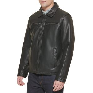 Chaqueta de Cuero para Hombre con Cuello, Precio Bajo al por Mayor, Mejor Calidad de Fabricación, Chaqueta de Cuero de Color Único para Hombre - Product Image 6