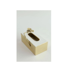 Ginkgo <b>Silver</b> <b>Napkin</b> Holder Elegant Botanical <b>Napkin</b> Tray in <b>Silver</b> Finish for Modern Dining and Vanity Decor - Product Image 6