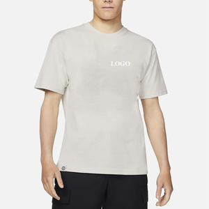 Camiseta de poliéster de algodón en blanco liso con precio al por mayor/camiseta gráfica personalizada transpirable de corte Regular ligera para hombre - Product Image 4