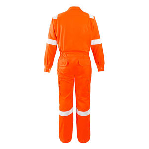 Combinaison de travail industrielle en tissu respirant, facile d'entretien, haute visibilité, adaptée à la maintenance et aux travaux utilitaires. - Product Image 2