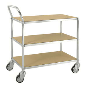 ESD Industrial <b>Trolley</b> with 3 Shelves and Four-Wheel for Easy <b>Mobility</b> - Product Image 1