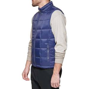 Veste sans manches matelassée en toile imperméable coupe-vent pour homme, couleur violette, style urbain, personnalisable OEM pour l'hiver - Product Image 6