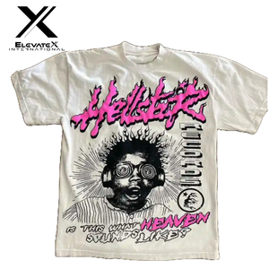 Hot Selling High Quality Acid <b>Wash</b> Custom Logo Print Canvas <b>Men's</b> Hip Hop Oversized T-Shirt with Anti-Wrinkle Quick Dry Features - Product Image 1