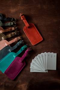 Hot Sale Leather <b>Luggage</b> <b>Tags</b> Custom <b>Travel</b> <b>Luggage</b> <b>Tag</b> Personalized Promotional <b>Tags</b> LLT-0026 - Product Image 3