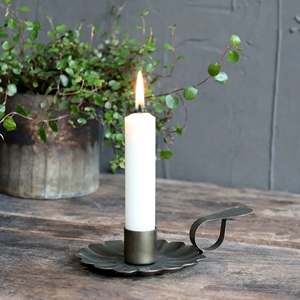 Palo de cámara Hogar y boda Decorativo Chapado en plata Acabado hecho a mano Portavelas Acento decorativo - Product Image 2