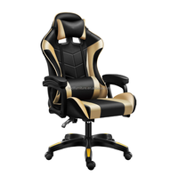 Chaise de jeu confortable en cuir PU chaises de jeu d'ordinateur rose en gros chaise de jeu Razer avec repose-pieds et massage