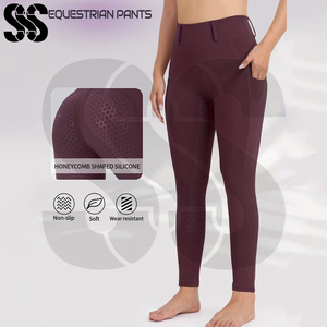 Pantalones de Equitación para Mujer a Precio de Fábrica, Suministro OEM, Fabricante Directo, Alto Rendimiento, Duraderos, de Poliéster/Spandex - Product Image 4