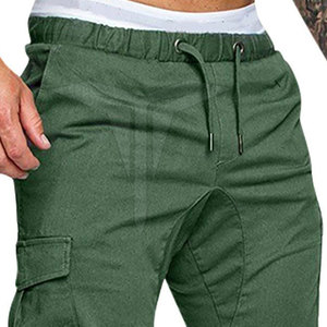 Pantalon cargo en toile pour homme, style streetwear, respirant, imperméable, séchage rapide, durable, léger, fermeture à cordon - Product Image 5