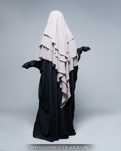 Robe Khimar Hijab islamique faite à la main pour femmes, en polyester respirant, tenue modeste confortable, fournisseur en gros du Pakistan - Product Image 5