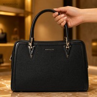 Sac fourre-tout souple en cuir PU de haute qualité pour femme avec fermeture éclair, capacité 3L+, élégant, tendance, fournisseur de marque de Guangzhou, Moyen-Orient