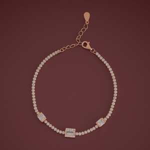 92.5 <b>Silver</b> Crystal <b>Bracelet</b> 180667 Elegant Bangle with Dazzling Crystals - Product Image 1