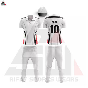 Professionnel en gros personnalisé de haute qualité respirant Cricket uniforme pleine Sublimation Patch Logo Design Cricket Kit pour hommes - Product Image 3